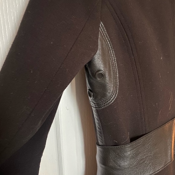 Rudsak leather trim jacket with belt - Picture 3 of 5